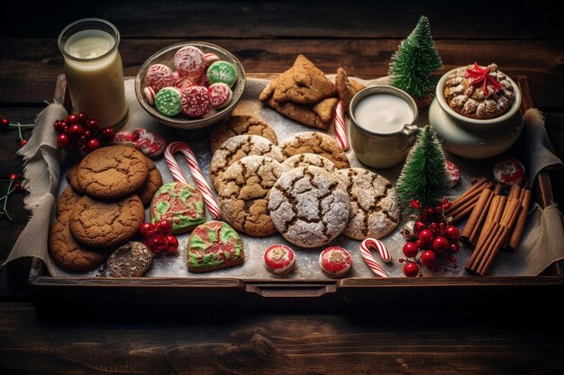 Foto weihnachts delight cookie feast weihnachten kekse