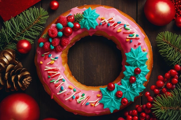 Weihnachts Donutkrans