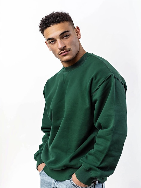 Weihnachts-grünes Sweatshirt-Mockup