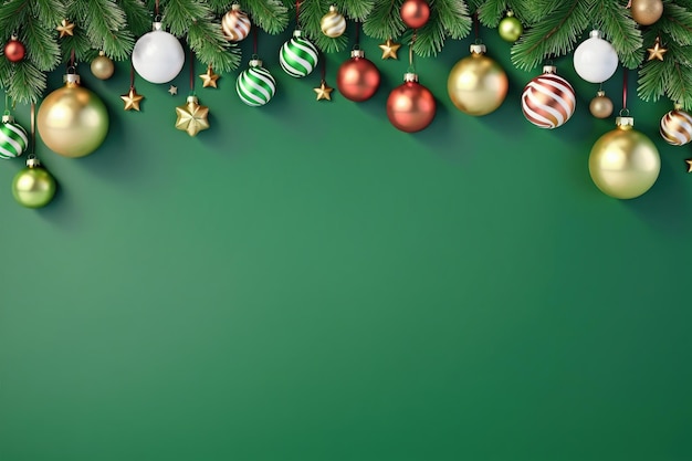 Weihnachts-Hintergrund mit Ornamenten und Dekorationen