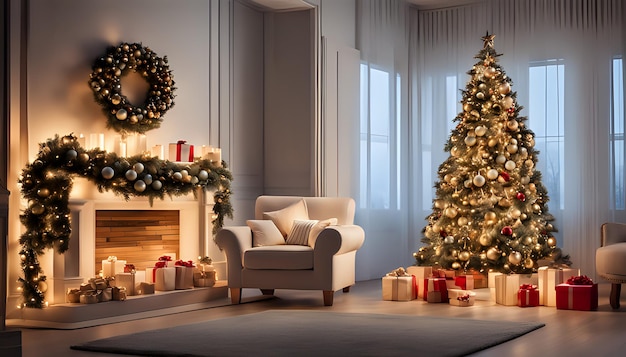 Weihnachts-Hintergrund Xmas romantische und elegante Atmosphäre Grußkarte