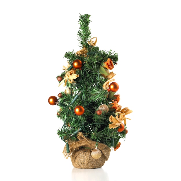 Weihnachts-Minibaum isoliert isoliert