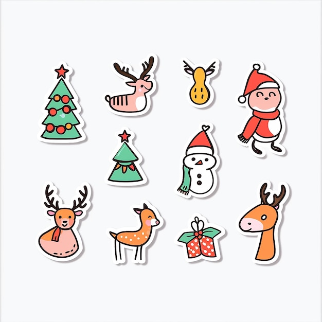 Weihnachts-Sticker-Set