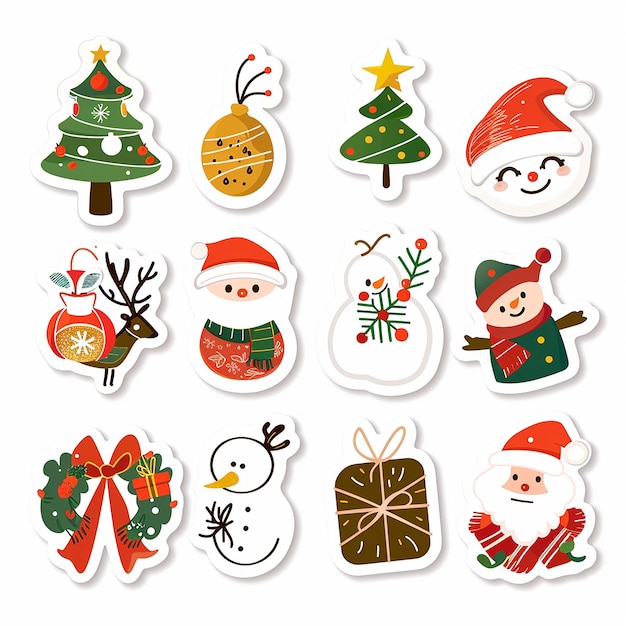 Weihnachts-Sticker-Set
