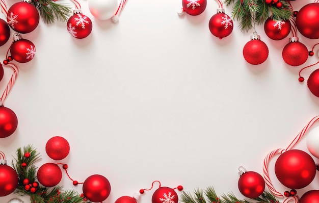 Weihnachts- und Neujahrs-Hintergrund Top-Ansicht mit Kopierraum