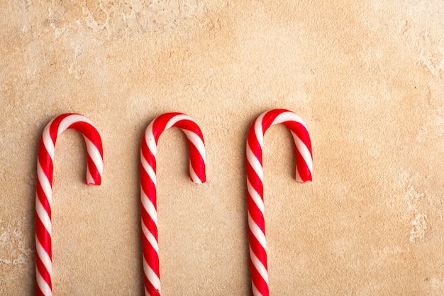 Weihnachts-Zuckerstangen. Speicherplatz kopieren