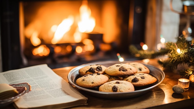 Weihnachtsbäckerei-Rezept und Hausmannskost-Ferienbackwaren, Zutaten und Zubereitung in der englischen Landhausküche, selbstgemachtes Essen und Kochbuchidee