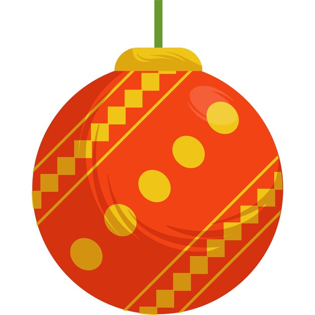 Weihnachtsball im minimalistischen Stil