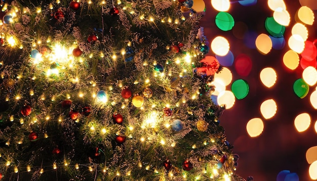 Weihnachtsbaum beleuchtet Hintergrund