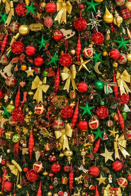 Weihnachtsbaum Dekor Hintergrund hautnah