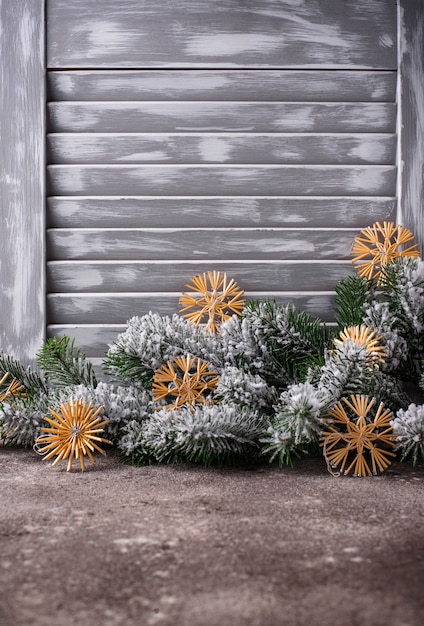 Weihnachtsbaum eco Dekor vom Stroh