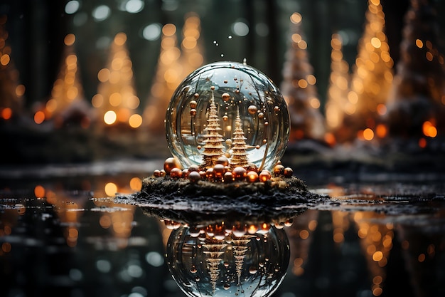 Weihnachtsbaum-Glitzerfotografie