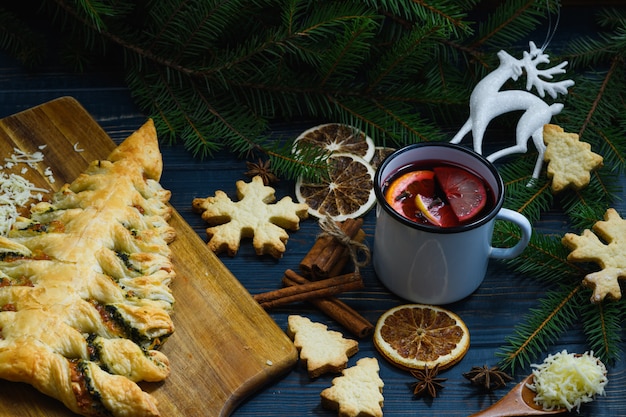 Weihnachtsbaum Käsekuchen