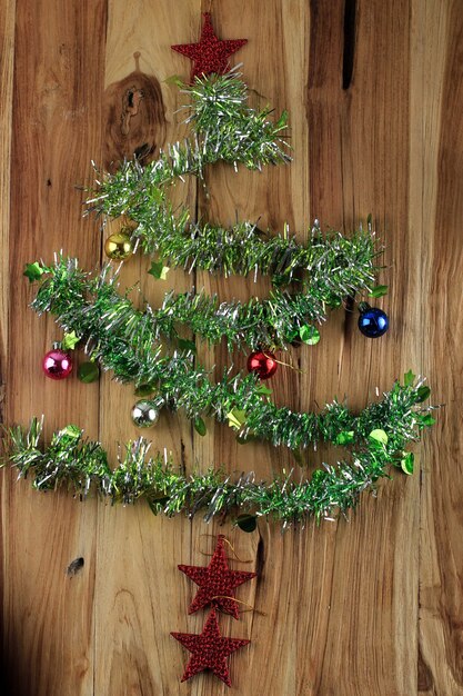 Weihnachtsbaum Konzept flach legen