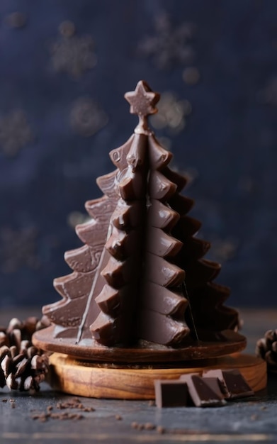 Weihnachtsbaum mit Schokolade