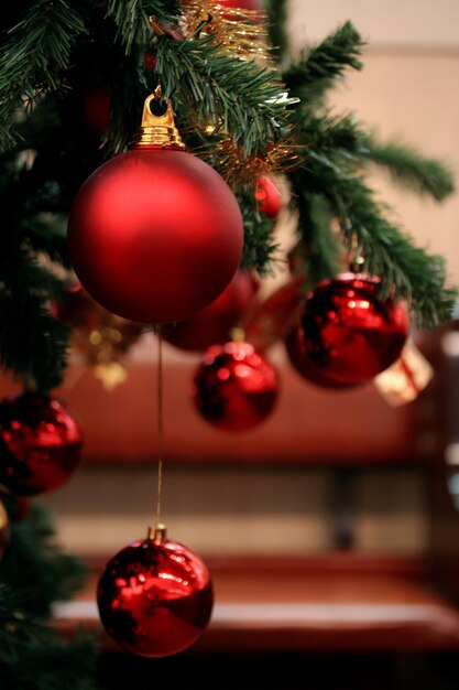 Weihnachtsbaum und Dekoration und Weihnachten