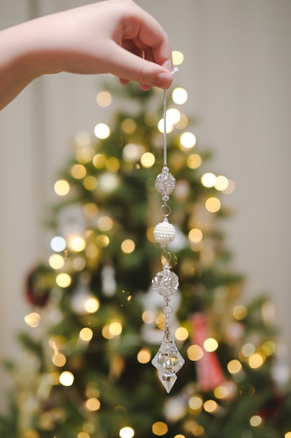 Weihnachtsbaum Weihnachts- und Neujahrskonzept dekorieren