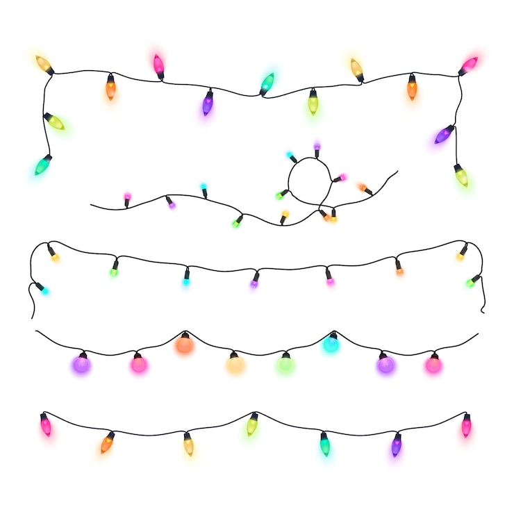 Foto weihnachtsbeleuchtung png clipart farbenfrohes design transparenter hintergrund