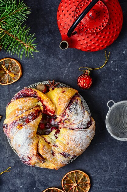 Weihnachtsbrötchen für Tee