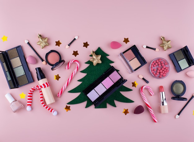 Weihnachtsdeko Make-up Kosmetik