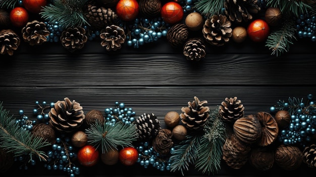 Weihnachtselemente HD 8K Wallpaper Stock Fotobild