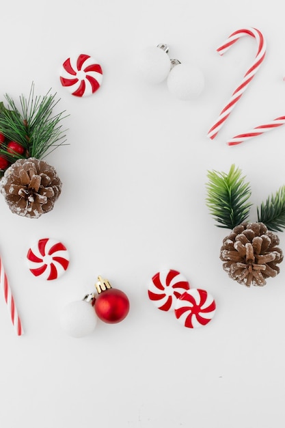 Weihnachtsfestliche Flatlay