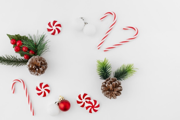 Weihnachtsfestliche Flatlay