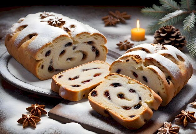 Foto weihnachtsfruchtkuchen