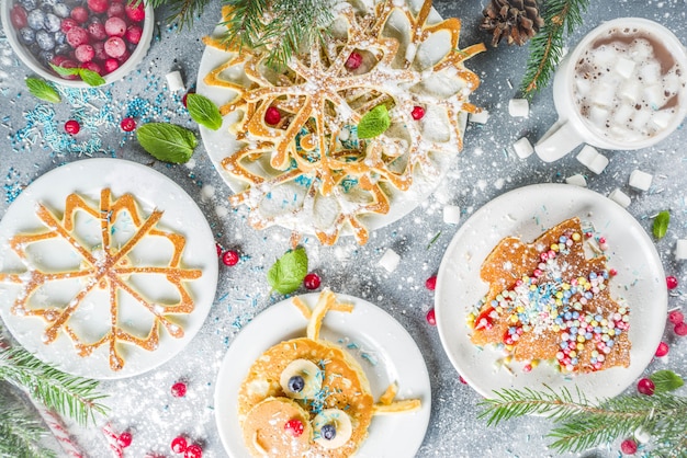 Weihnachtsfrühstückspfannkuchen eingestellt