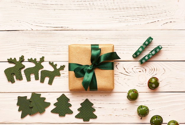 Foto weihnachtsgeschenk und dekoration