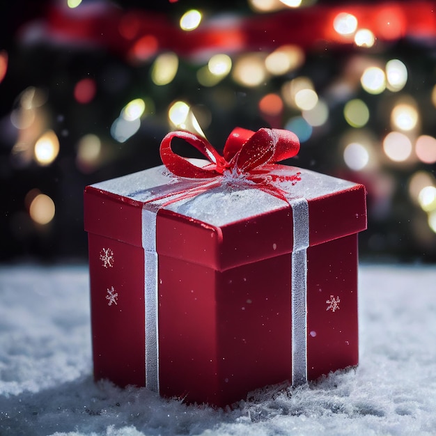 Weihnachtsgeschenk Verpackung Weihnachtsferien Hintergrund Frohe Weihnachten und ein gutes neues Jahr Konzept