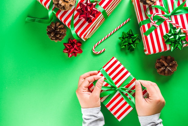 Weihnachtsgeschenkboxen Hintergrund