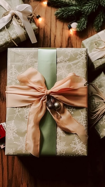 Weihnachtsgeschenke und Geschenke im Country-Cottage-Stil verpackte Geschenkkisten für den Boxtag Weihnachten Valentinstag und Feiertage Einkaufsverkauf Schönheitsbox Lieferung