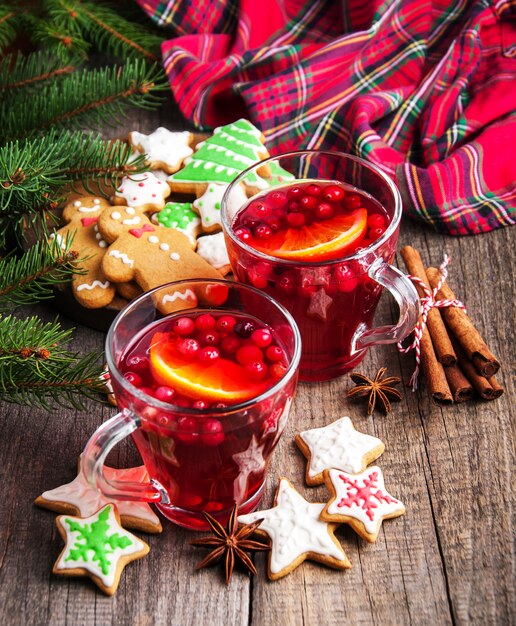 Weihnachtsheißer Glühwein