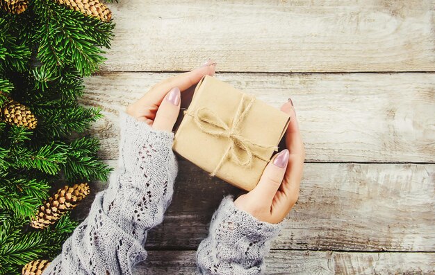 Weihnachtshintergrund. frohes neues Jahr. Selektiver Fokus Urlaub