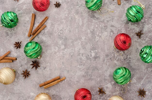 Weihnachtshintergrund mit Kopienraum.