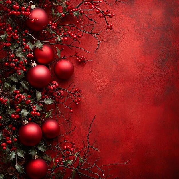Weihnachtshintergrund mit Rot