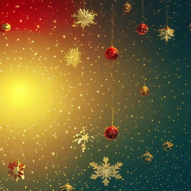 Weihnachtshintergrund mit Schneeflocken und Sternen, die eine festliche Atmosphäre im Winterwunderland schaffen