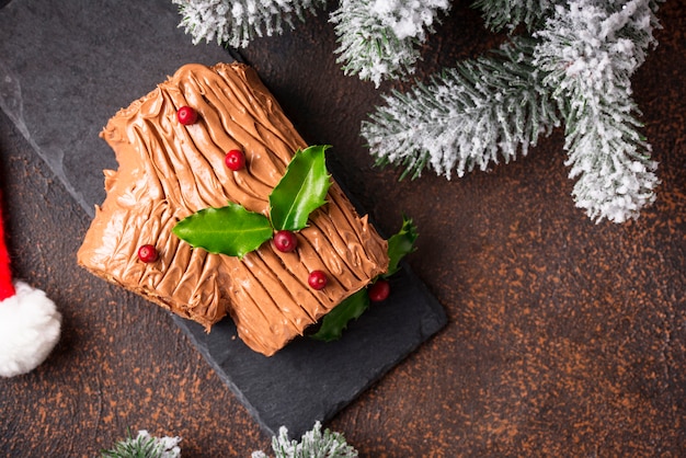 Weihnachtsjulblockkuchen