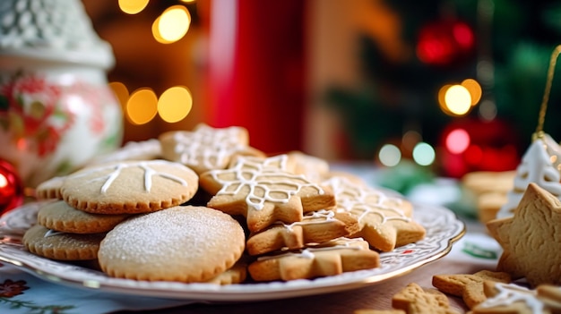 Weihnachtskekse Ferienkekse Rezept und Hausbackerei süßes Dessert für den gemütlichen Winter englisches Landtee im Cottage hausgemachtes Essen und Kochen