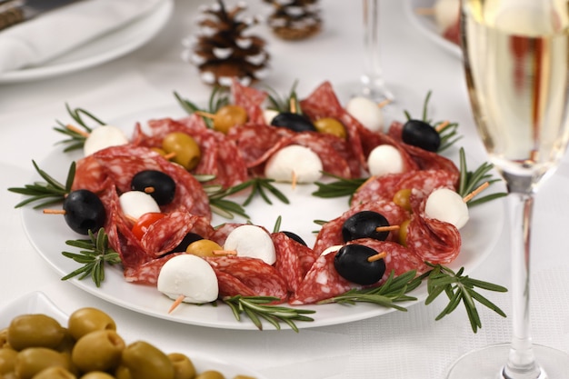 Weihnachtskranz - Antipasti.