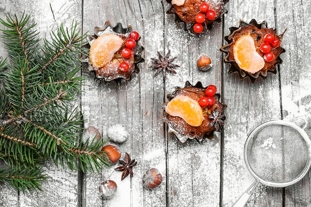 Weihnachtskuchen-Nachtisch