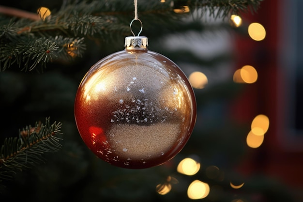 Weihnachtskugel Decoração de árvore de Natal para dezembro, advento, noite de inverno, Natal ou