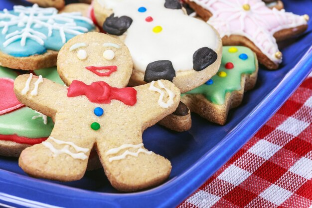 Weihnachtslebkuchenplätzchen selbst gemacht