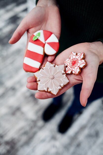 Weihnachtslebkuchenplätzchen