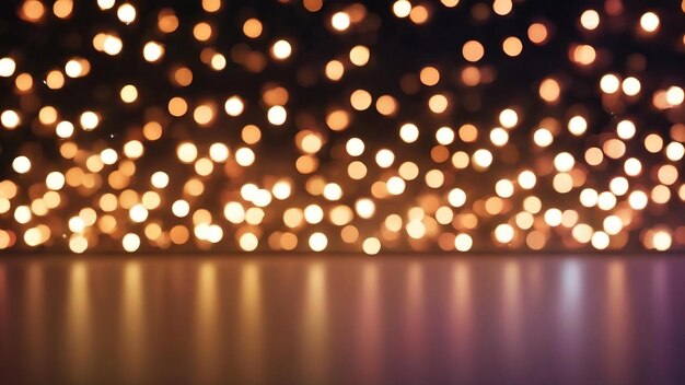 Foto weihnachtslichthintergrund feiertag glühender hintergrund defokussierter hintergrund mit blinkenden sternen