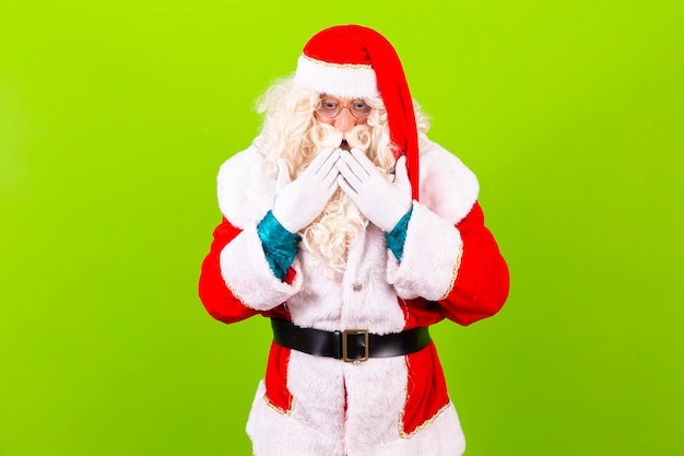 Foto weihnachtsmann schockiert über beförderung