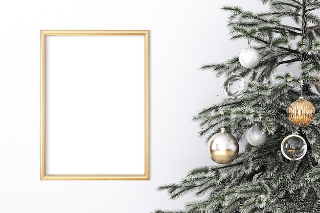 Weihnachtsmockup-Bilder, Rahmenmockup A4