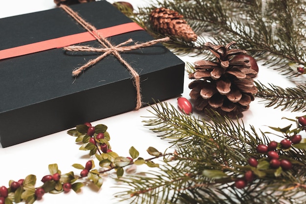Weihnachtsmodell für Postkarte mit Trockenfrüchten Kraftpapier Geschenkbox handgefertigte Weihnachtsspielzeuge