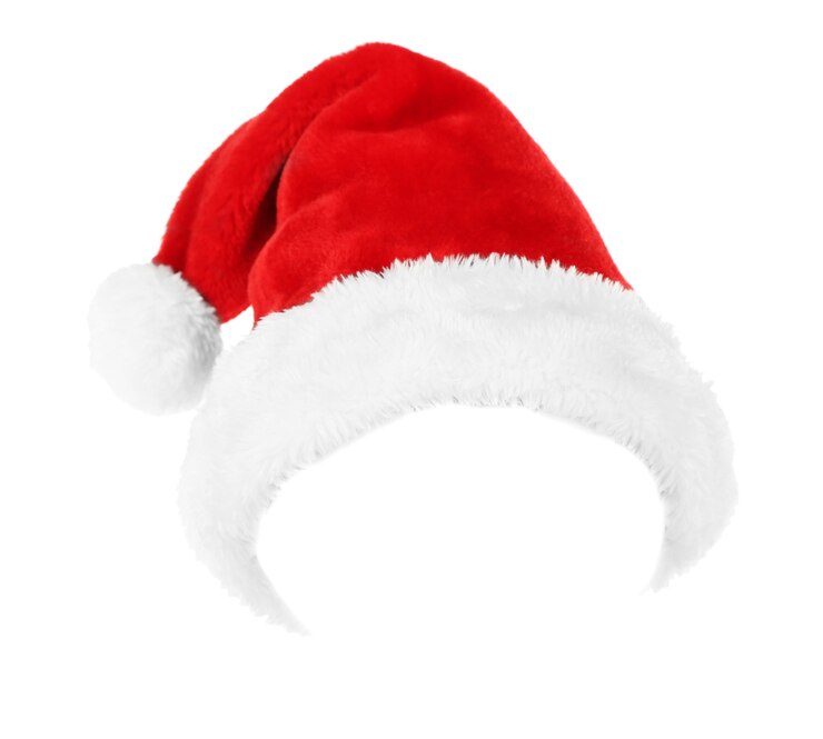 Foto weihnachtsmütze isoliert auf weiss